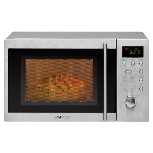 Imagen principal de Clatronic MWG 778 U-Microondas con Grill (20 litros), Plateado, 800 W,