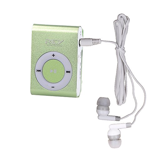 Imagen principal de Verde Metal Mini-clip reproductor de MP3 (Soporte tarjeta micro SD de 