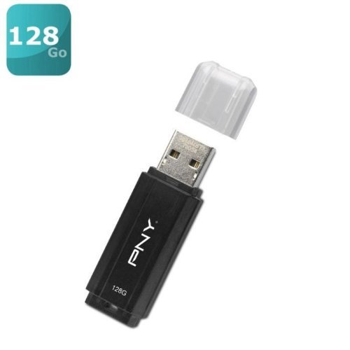 Imagen principal de PNY 128GB Wave Attache - Memoria USB de 128 GB (USB 2.0), Negro y Plat
