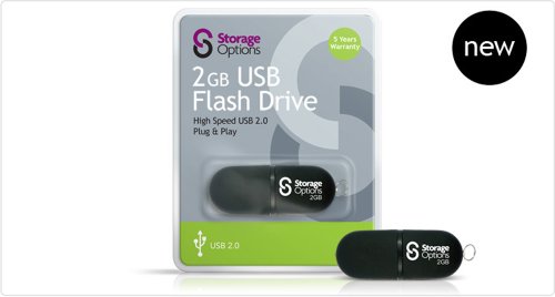 Imagen principal de Storage Options PD011BLK-02 - Memoria USB 2GB