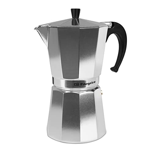 Imagen principal de Orbegozo KF 1200, Cafetera italiana, 12 tazas, mango ergonómico, apta