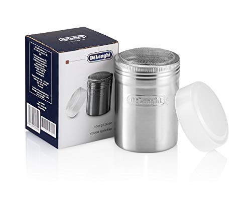 Imagen principal de De'longhi - Espolvoreador de cacao, acero inoxidable, 141g, plateado