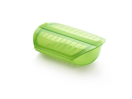 Imagen principal de Lékué Estuche de vapor con bandeja, 3-4 personas, 1400 ml, color ver