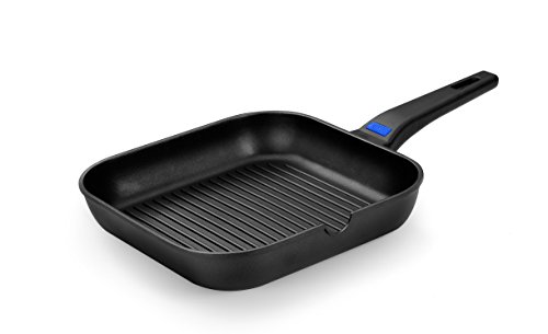 Imagen principal de MONIX Solid+ Grill con rayas cuadrado 28 cm de aluminio fundido con an