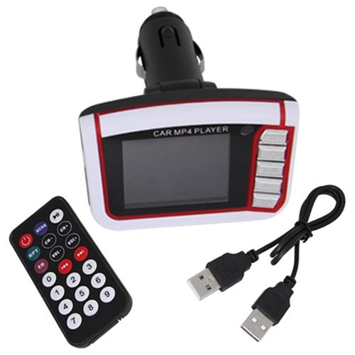 Imagen principal de TRANSMISOR 1.8 MP4 COCHE BLANCO LCD FM RADIO IR REMOTO