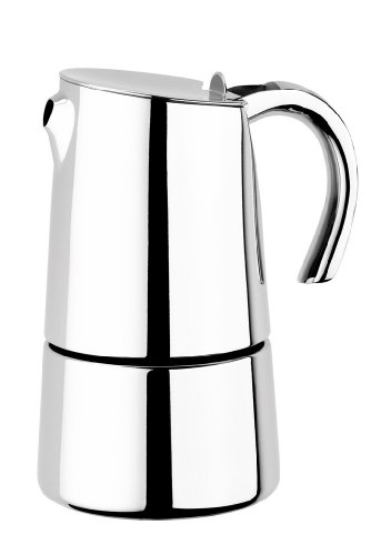 Imagen principal de BRA Bella Cafetera, Capacidad 2 Tazas, Acero Inoxidable 18/10