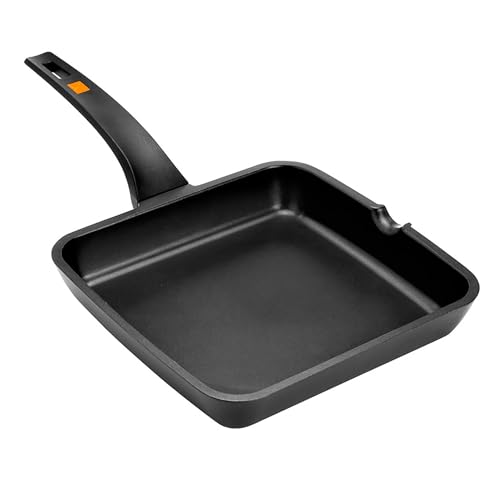 Imagen principal de BRA Efficient Grill asador liso, 28 cm, aluminio fundido con antiadher