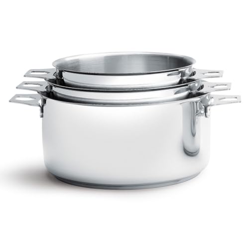 Imagen principal de De Buyer, TWISTY, 3 CAZO INOX ø 16-18-20 cm,Ø 16/18/20 cm-3491.03
