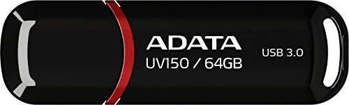 Imagen principal de ADATA 64GB USB3.0 UV150, Black, AUV150-64G-RBK (UV150, Black)