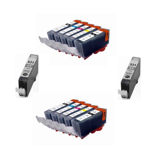 Imagen principal de Bramacartuchos - 12 X Cartuchos compatibles Non Oem Canon Pgi-520 Cli-