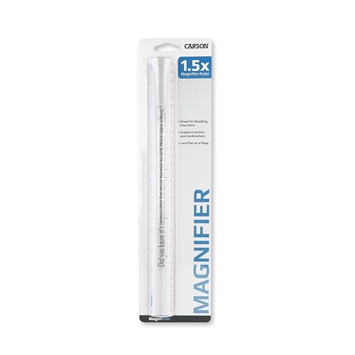 Imagen principal de Lupa Carson MagniRule de 1,5 aumentos con Regla Transparente de 12 Pul