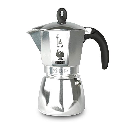 Imagen principal de Bialetti Moka Dama Cafetera Italiana Espresso, 6 Tazas, Aluminio, Plat