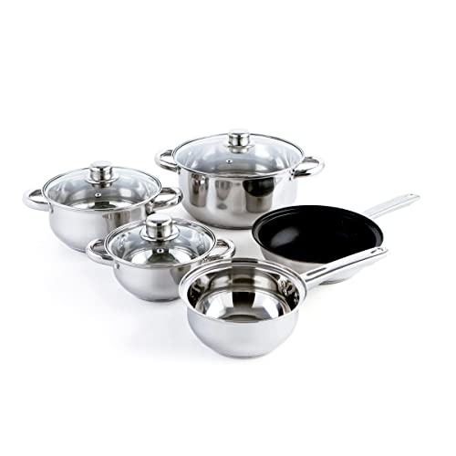 Imagen principal de Quid Baterías de Cocina, Acero Inoxidable, Vidrio, 50 cm (Bochum)