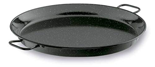 Imagen principal de LACOR 60161 Paellera Esmaltada, Negro, 60 cm