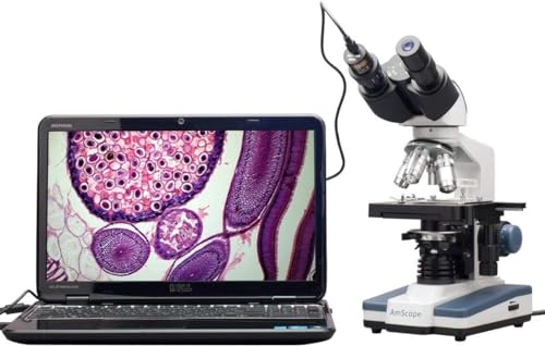 Imagen principal de AmScope B120C-E1 40X-2500X LED Digital Binocular Compound Microscope w