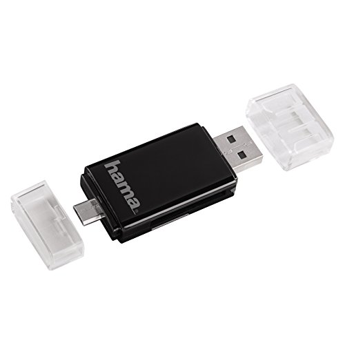 Imagen principal de Hama | 2 en 1 | Lector de Tarjetas OTG USB 2.0 para SD/MicroSD | Negro