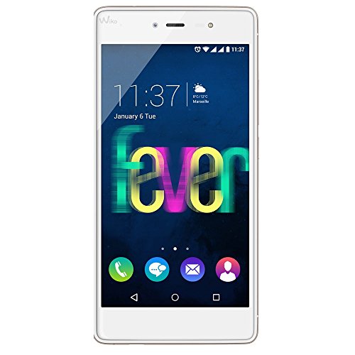 Imagen principal de Wiko Fever 4G 13,2 cm (5.2) 3 GB 16 GB SIM Doble Oro, Blanco 2900 mAh 