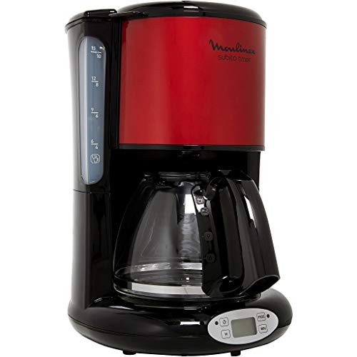 Imagen principal de Moulinex FG362D10 - Cafetera programable acero inoxidable, color rojo