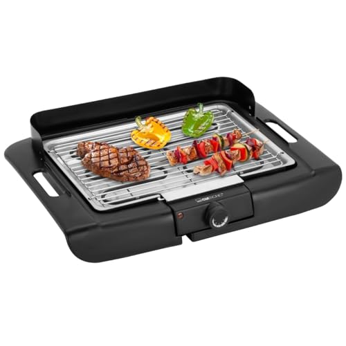 Imagen principal de Parrilla eléctrica Clatronic BQ 3507, parrilla de mesa para barbacoa,