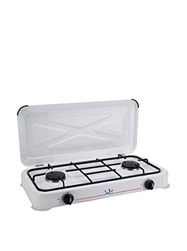 Imagen principal de Jata CC305 Cocina de Gas para Camping con 2 quemadores, Acero Inoxidab