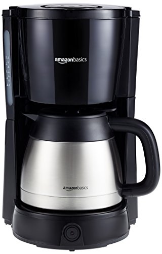 Imagen principal de Amazon Basics - Cafetera de goteo (1000 W, 8 tazas, jarra isotérmica 