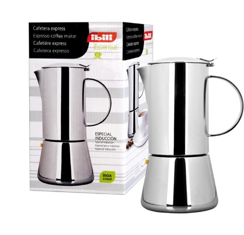 Imagen principal de IBILI - Cafetera express Essential, 6 tazas, 300 ml, Acero Inoxidable,