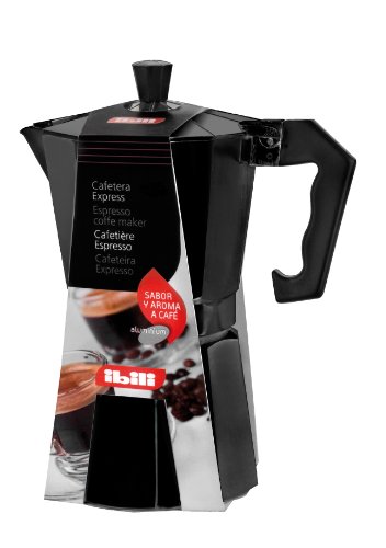 Imagen principal de IBILI - Cafetera express Bahia Negra, 1 taza, 50 ml, Aluminio