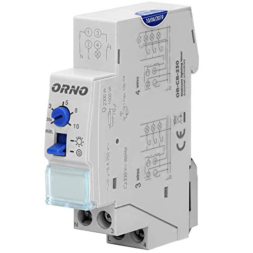Imagen principal de ORNO CR-230 Temporizador de Escalera 230v Carga máxima: 2300 W Montaj