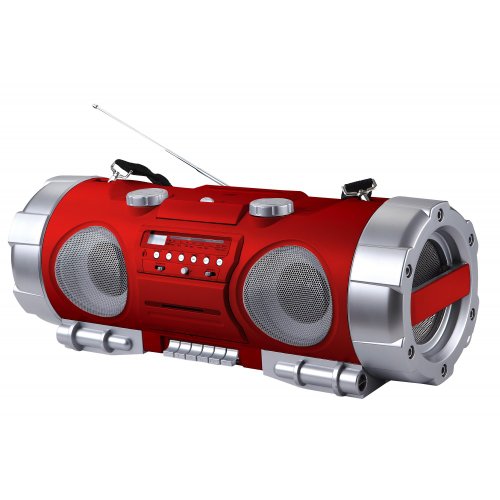 Imagen principal de Roadstar RCR-4950US/RD - Radio CD (AM/FM, MW, MP3, USB) rojo y plata