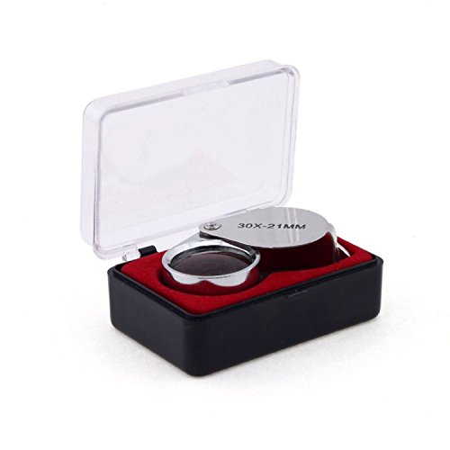Imagen principal de Demarkt Lupa de Ojo 30x21mm para Relojero 30 Aumentos Joyero Sellos Fi