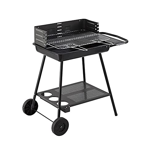 Imagen principal de Neka BBQ Barbacoa de Carbón Rectangular Sobre Carrito de Acero con me