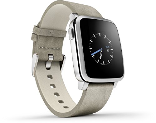 Imagen principal de Pebble Time Steel - Smartwatch (Android, Li-Ion), Color Plata