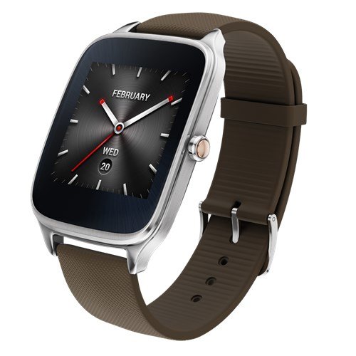 Imagen principal de Asus Zenwatch 2 - Reloj de Pulsera, 49 mm, Silicona, Color Gris Topo