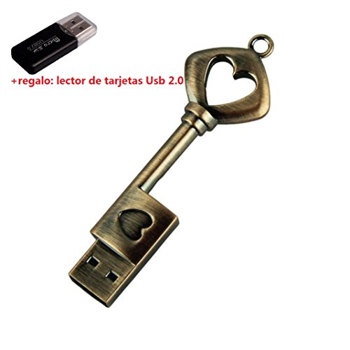 Imagen principal de Malloom® USB 3.0 4GB/8GB/ USB Pen Drive de Metal Corazón de Cobre Pu