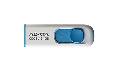 Imagen principal de AData AC008 - Memoria Flash USB de 64 GB, Color Blanco y Azul