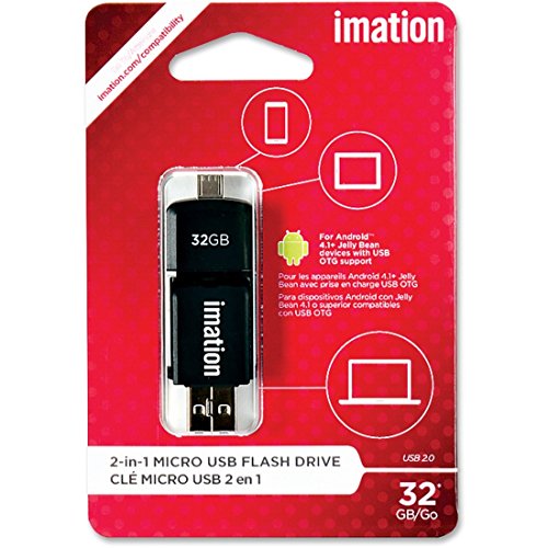 Imagen principal de Imation 2-in-1 Micro USB Flash Drive Negro 32 GB