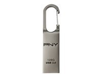 Imagen principal de PNY FDU128LOOP30-EF - Memoria USB 3.0 de 128 GB, Color Plata
