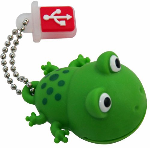 Imagen principal de TDK TDK78641 - Memoria USB 2.0 de 8 GB, novedoso diseño Llavero, Rana