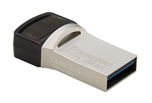 Imagen principal de Transcend JF890 - 64GB OTG Conector Dual: USB 3.1 Gen 1 + Type C, Met