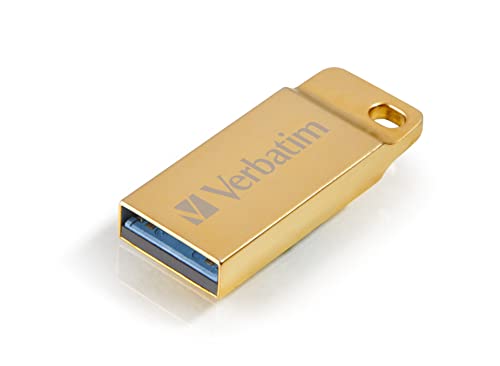 Imagen principal de Verbatim P-blist - 32GB USB Flash 3.2 Metal Executive, Dorado (Gold)
