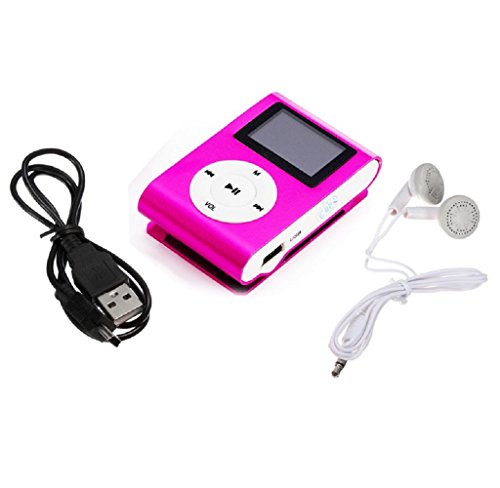 Imagen principal de UlarmaMini USB Clip MP3 Player Pantalla LCD Soporte 32GB Micro SD TF T