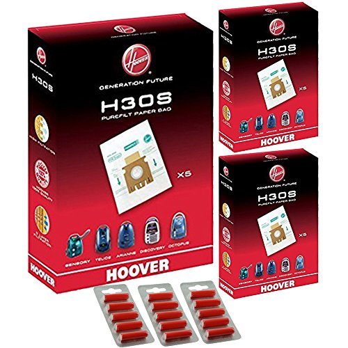 Imagen principal de Hoover H30S Telios Genuine PureFilt bolsas para aspiradora (lote de 15