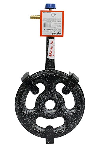 Imagen principal de Garcima 76030 Hornillo paellero gas plano l-30 1 fuego, Negro, 33x59x1