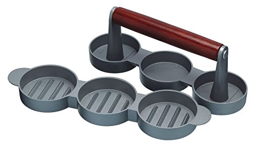 Imagen principal de Home Made Prensa de Hamburguesas Mini en Caja de Regalo, Aluminio, 24,