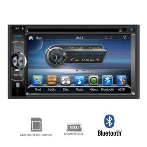 Imagen principal de TAKARA GPV1826BT Autoradio 2DIN DVD GPS USB Bluetooth 6,2' - autoradio