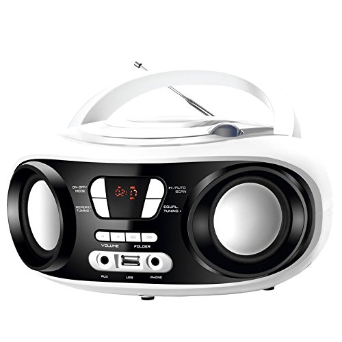Imagen principal de Brigmton W-500 Radio CD/MP3 USB Blanco