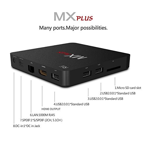 Imagen principal de TV Box Android 5.1 Rii MX Plus, Quad Core, 1GB RAM, 8GB Almacenamiento