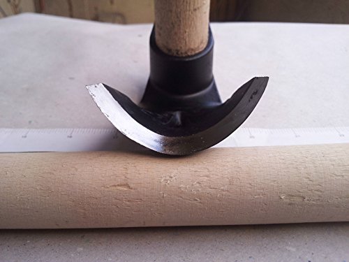 Imagen principal de Azuela curvada para madera, curva pequeña, acero 4150