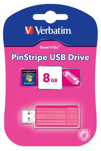 Imagen principal de Verbatim Store 'N' Go Pinstripe - Memoria USB 2.0 de 8 GB (10 MB/s), C