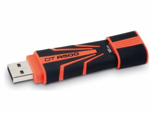 Imagen principal de Kingston DataTraveler R500 - Memoria USB de 16 GB, Negro y Naranja